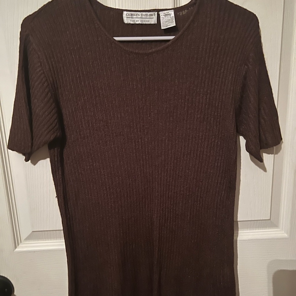 Carolyn Taylor Dark Brown Top